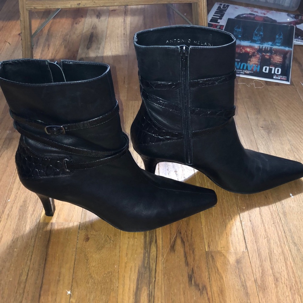 Antonio Melani black heel boots